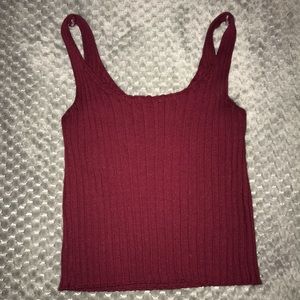 Maroon crop top